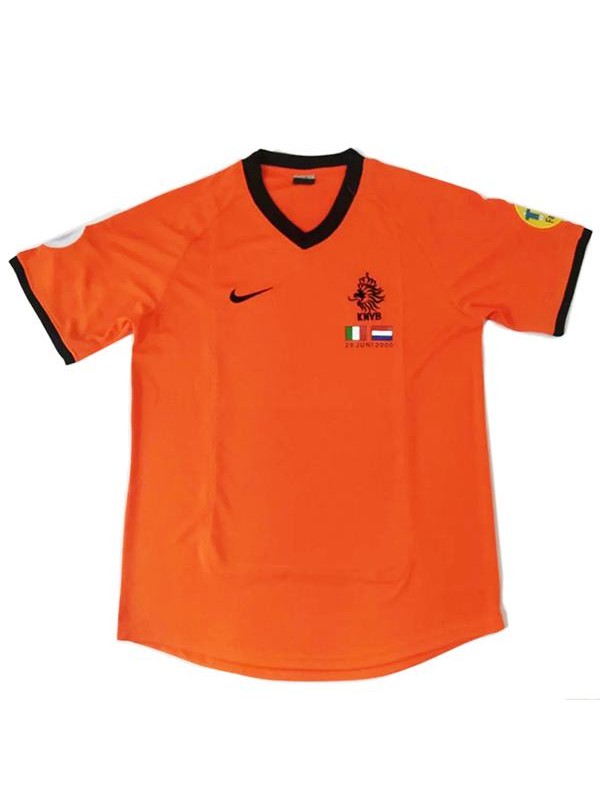Netherlands home retro soccer jersey maillot match men's 1st sportwear football shirt 2000